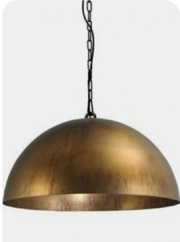 MYLİGHTS  ESKİTME FIRCALANMIŞ  RETRO  RUSKİT METAL SARKIT VİNTAGE AVİZE ZİNCİRLİ ASKI  40 CM EN ürün görseli 1