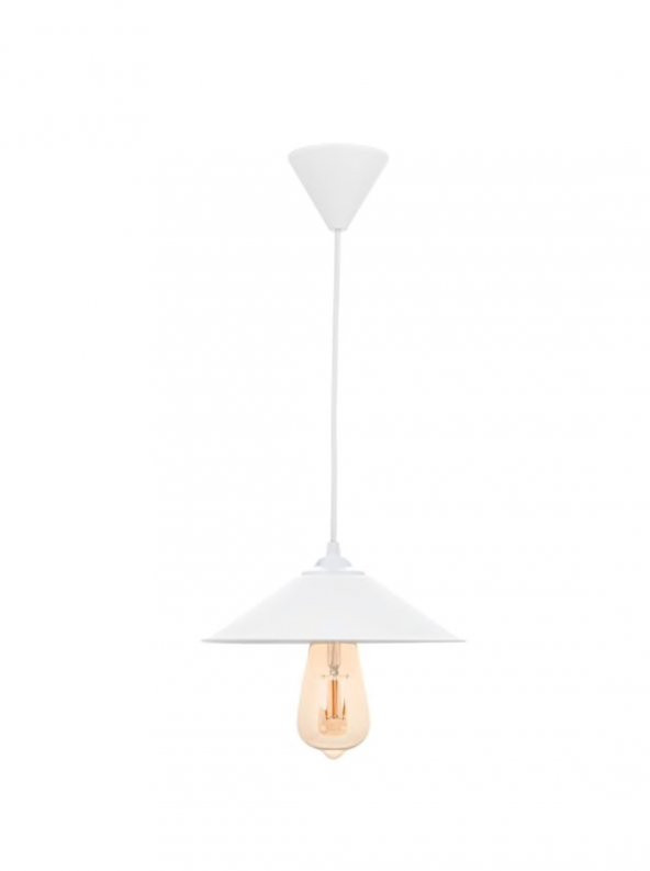 MYLİGHTS  SPOR  MODERN  BEYAZ TEKLİ  SARKIT AVİZE 22 CM EN ürün görseli 1