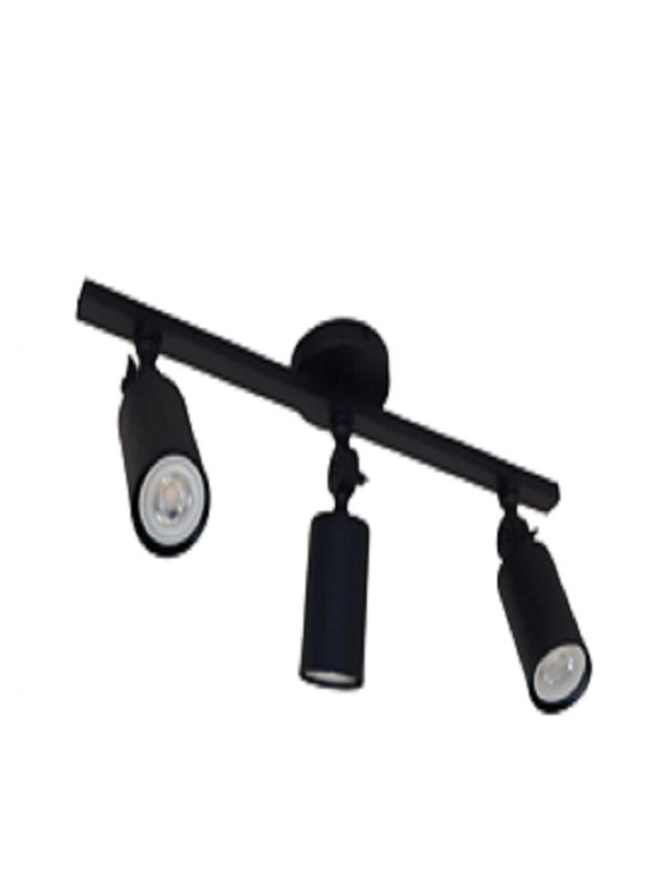 MYLİGHTS  SPOT MAT SİYAH METAL LED SPOT AVİZE HAREKLİ APLİK ARMATÜR  GÜN IŞIĞI LED AMPUL DAHİLDİR ürün görseli 1