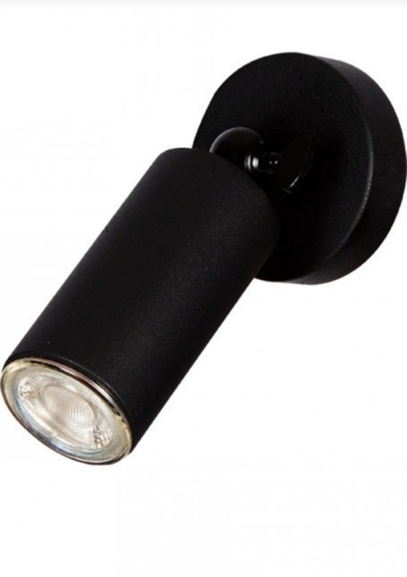 MYLİGHTS  TEKLİ HAREKETLİ LED SPOT APLİK AVİZE ARMATÜR  MAT SİYAH  GÜN IŞIĞI LED APMUL DAHİLDİR ürün görseli 1