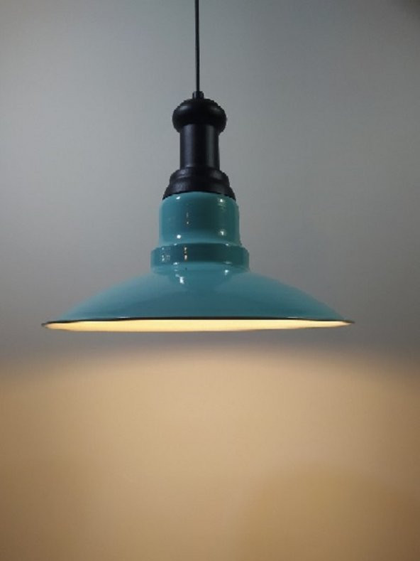 MYLİGHTS  TURKUAZ METAL SARKIT AVİZE   VİNTAGE SARKIT ürün görseli 1