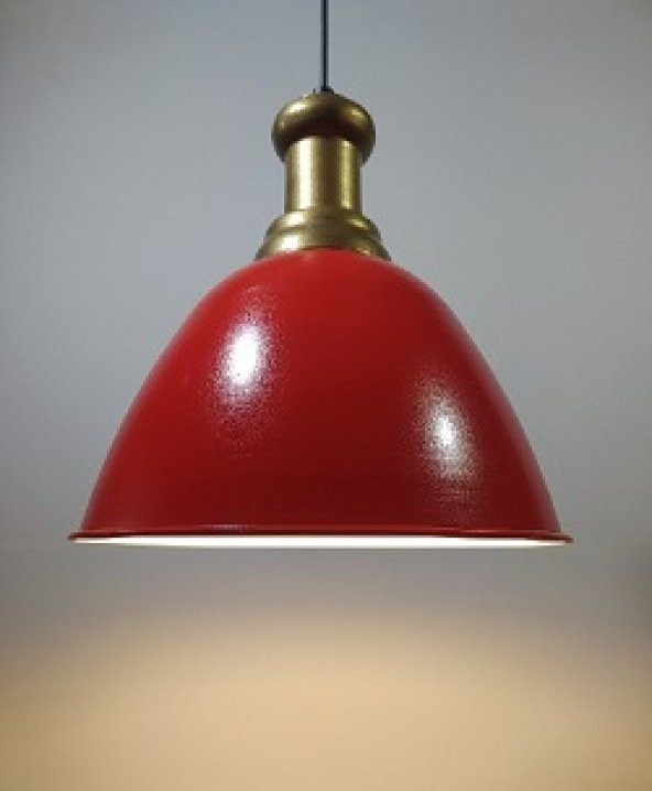 MYLİGHTS  KIRMIZI  METAL SARKIT  AVİZE BRONZ ASKILI ürün görseli 1