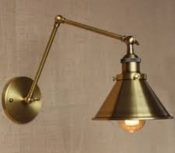 MYLİGHTS AKROBATİK ÜÇ MAFSALI ESKİTME KAPLAMA APLİK MYLİGHTS RUSTİK VİNTAGE APLİK ürün görseli 1