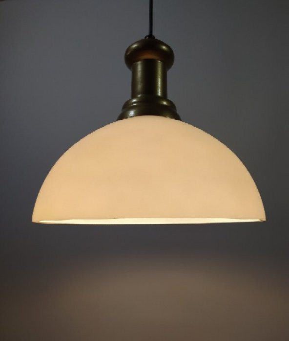 MYLİGHTS  OPAL SARKIT AVİZE 30 CM BRONZ ASKILI ürün görseli 1