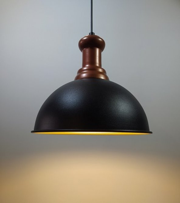 MYLİGHTS VİNTAGE  RETRO  RUSTİK  30 CM  METAL SAKIT BAKIR SÜSLÜ ürün görseli 1