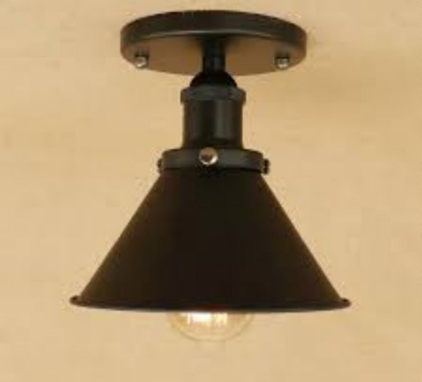 MYLİGHTS  VİNTAGE RETRO RUSTİK PLOFONYER TAVAN AVİZE ARMATÜR EN  18 CM ürün görseli 1