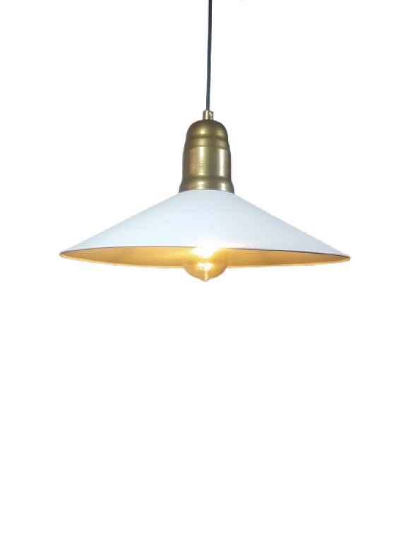 MYLİGHTS VİNTAGE METAL BEYAZ SARKIT AVİZE 30 CM ürün görseli 1