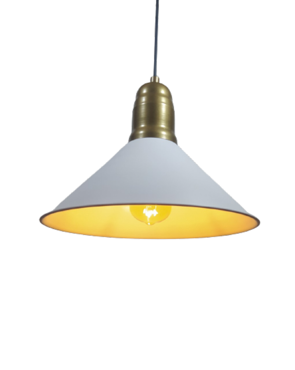 MYLİGHTS  RETRO  RUSTİK METAL SARKIT AVİZE HUNİ AVİZE  BEYAZ  VE ESKİTME ürün görseli 1