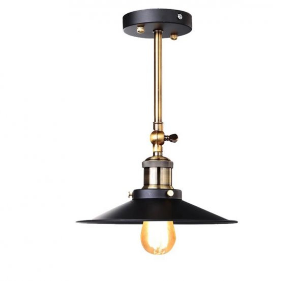 MYLİGHTS RETRO  METAL VİNTİGA MAFSALI HAREKETLİ AVİZE  BAŞLIK EN 22 CM ürün görseli 1