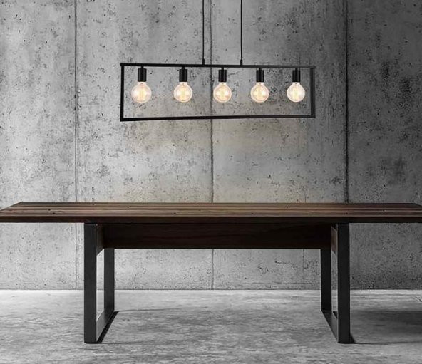 MYLİGHTS  RETRO VİNTAGE  MASA ÜSTÜ METAL SARKIT AVİZE RUSTİK SARKIT EN  100 CM ürün görseli 1