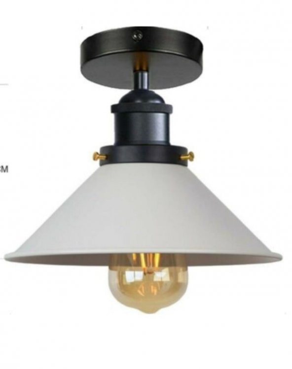 MYLİGHTS  RETRO RUSTİK  METAL VİNTAGE TAVAN AVİZE ARMATÜR EN 22 CM ürün görseli 1