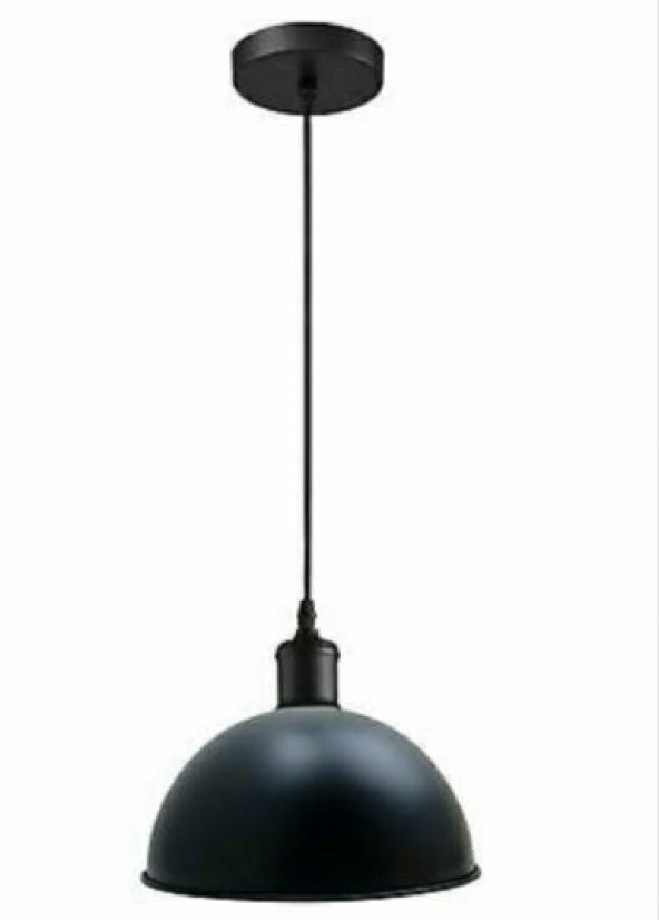 MYLİGHTS  RETRO SİYAH METAL SARKITAVİZE 30 CM EN ürün görseli 1