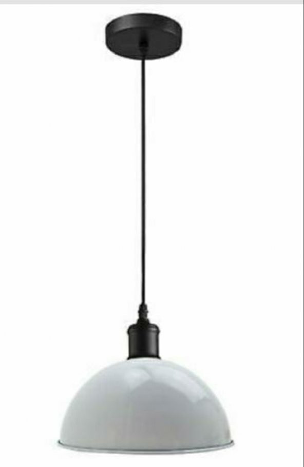MYLİGHTS MODERN SPOR METAL SARKIT AVİZE BEYAZ 30 CM ürün görseli 1