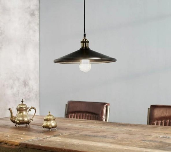 MYLİGHTS  RETRO  RUSTİK METAL SARKIT AVİZE 40 CM ürün görseli 1