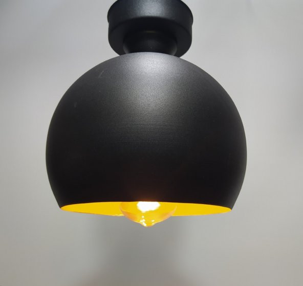MYLİGHTS  RETRO RUSTİK VİNTAGE  PLOFONYER TAVAN AVİZE ARMATÜR  GLOP  20 CM ürün görseli 1