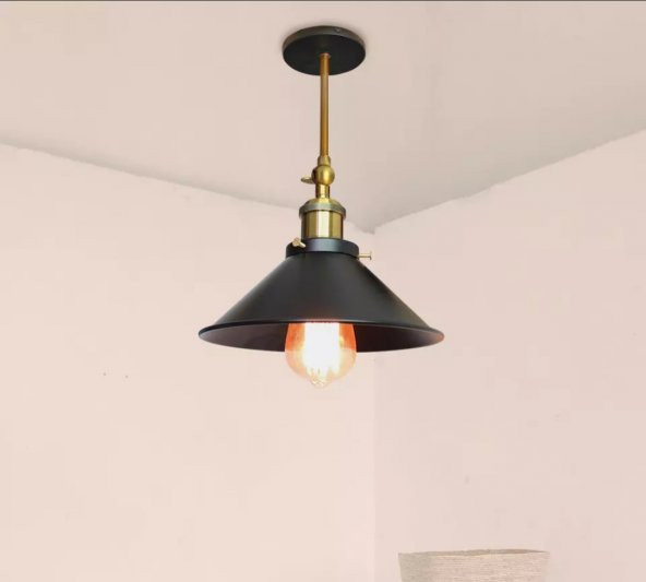 MYLİGHTS RETRO  RUSTİK  MAFSALI HAREKLİ AVİZE METAL AVİZE 22 CM EN ürün görseli 1