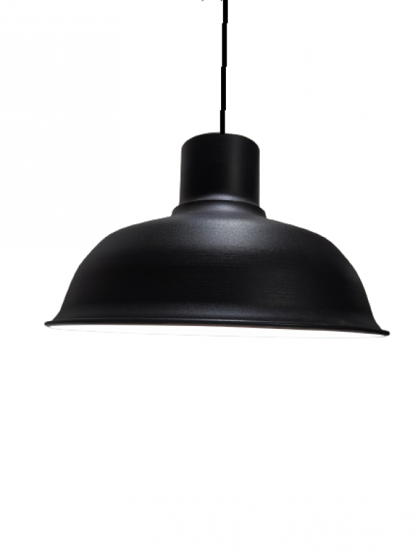 MYLİGHTS  RETRO RUSTİK  METAL SARKIT AVİZE SİYAH  İÇİ BEYAZ ürün görseli 1