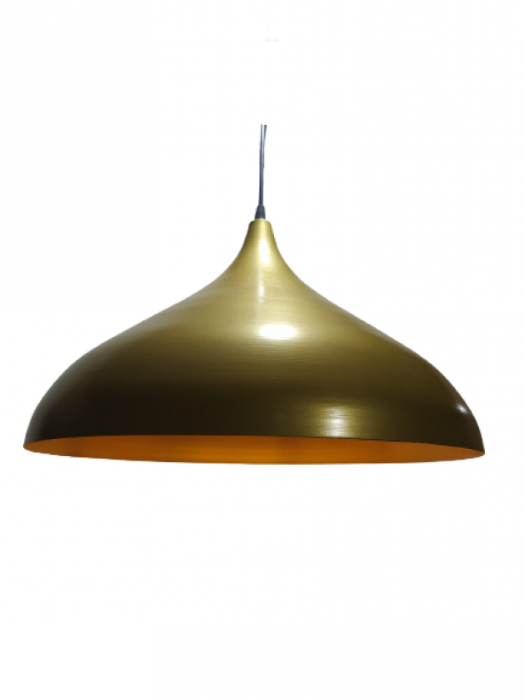 MYLİGHTS  RETRO RUSTİK  METAL SARKIT AVİZE MAT ALTIN  AVİZE 45 CM EN ürün görseli 1