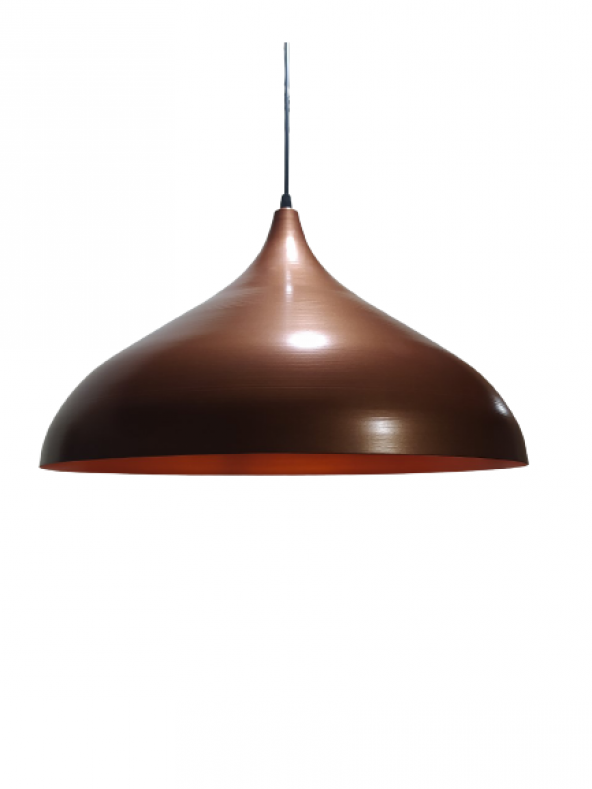 MYLİGHTS RETRO RUSTİK MAT BAKIR METAL SARKIT AVİZE  45 CM EN ürün görseli 1