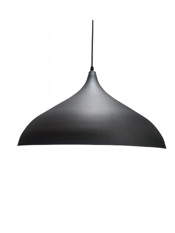 MYLİGHTS  MODERN ACIK  GRİ  İÇİ BEYAZ METAL SARKIT AVİZE 45 CM EN ürün görseli 1