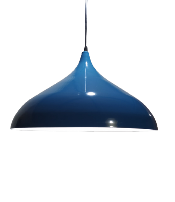 MYLİGHTS  MODERN MAVİ İÇİ BEYAZ METAL SARKIT AVİZE 45 CM EN ürün görseli 1