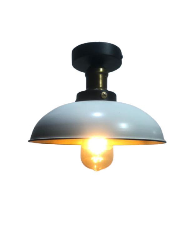 MYLİGHTS RETRO RUSTİK  TAVAN AVİZE SİYAH  İÇİ ALTIN  PLOFONYER ARMATÜR ürün görseli 1
