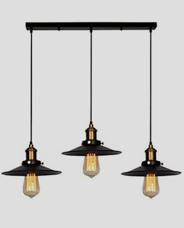 MYLİGHTS RETRO RUSTİK  METAL SARKIT MASA ÜSÜT SIRALI AVİZE ürün görseli 1