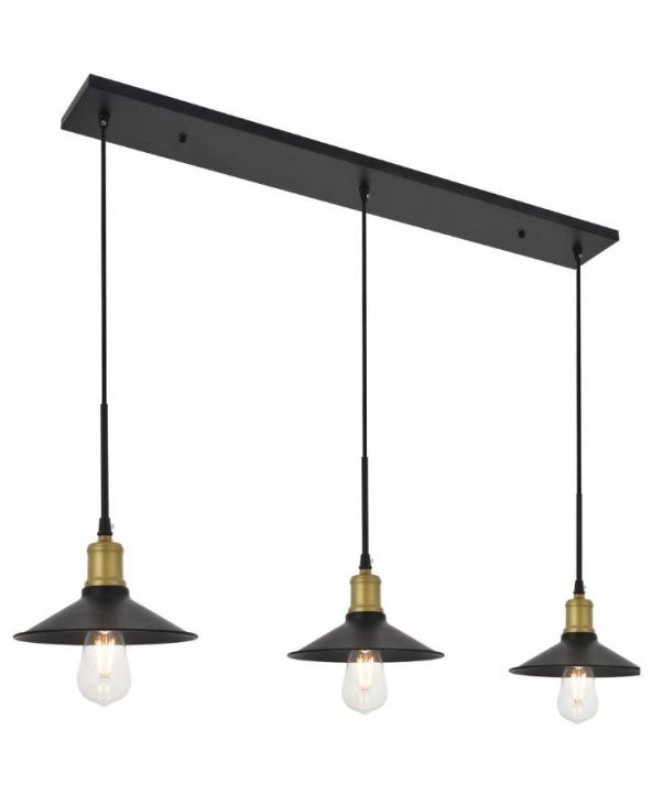 mylights retro rustik  masa üstü sarkıt üçlü avize  120 cm ürün görseli 1