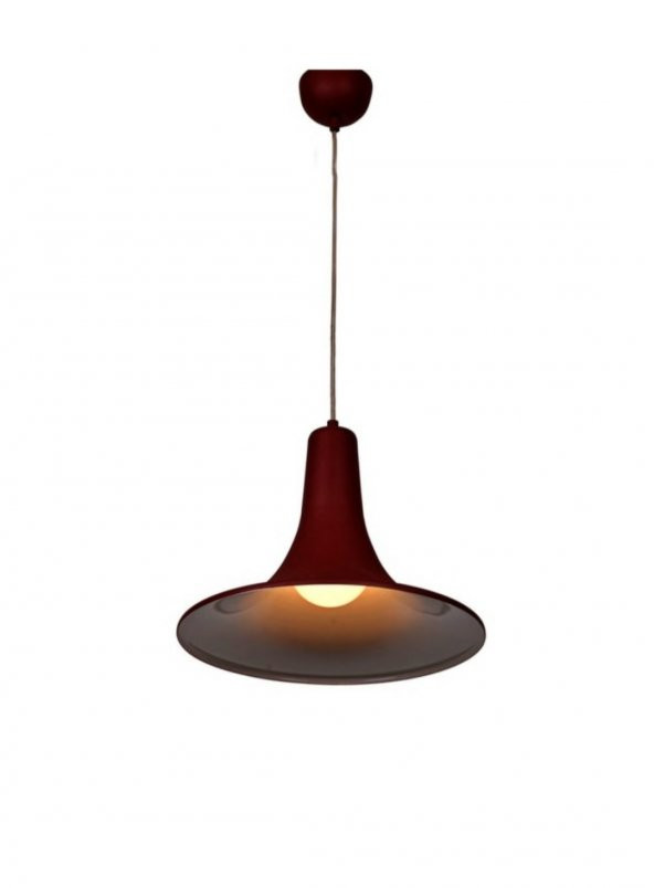 MYLİGHTS  BORDO  İÇİ  BEYAZ METAL SARKIT AVİZE ürün görseli 1