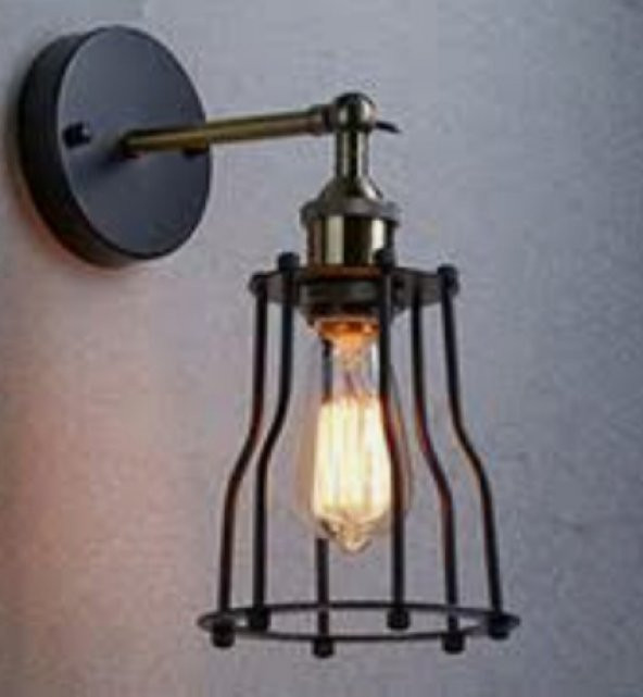 MYLİGHTS RETOR RUSTİK MAFES HAREKETLİ APLİK DUVAR LAMBASI ürün görseli 1