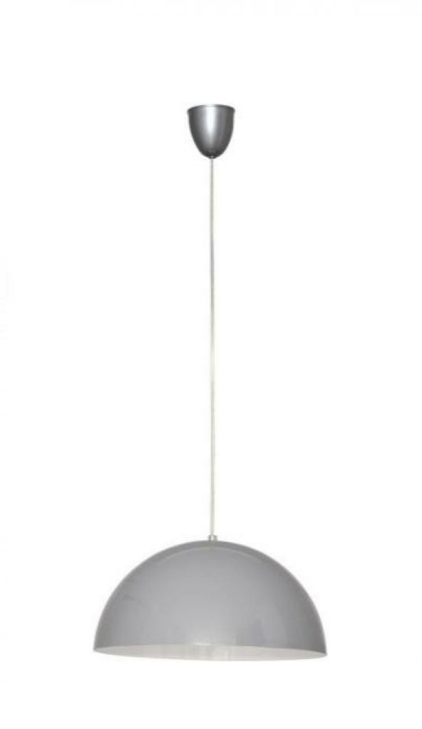 MYLİGHTS  MODERN  GRİ  İÇİ BEYAZ METAL SARKIT AVİZE 40 CM ürün görseli 1