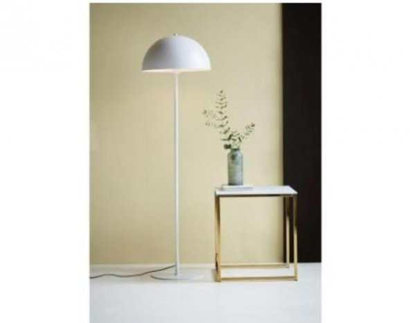 mylights   modern  metal mat beyaz lambader köşe lambası  en 40 cm ürün görseli 1