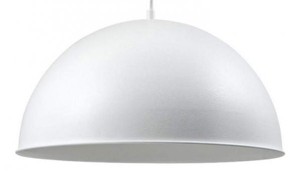 MYLİGHTS  MODERN SPOR AVİZE 40 CM  BEYAZ  İÇİ BEYAZ   SPOR SARKIT ürün görseli 1