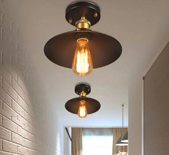 MYLİGHTS  RETRO RUSTİK AVİZE RUSTİK AVİZE 23 CM  EN  PLOFONYER   1 ADETTİR ürün görseli 1