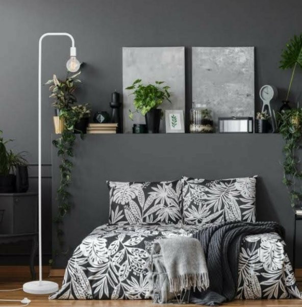 MYLİGHTS  MODERM  SPOR MAT BEYAZ LAMBADER KÖŞE LAMBASI  E27 ürün görseli 1