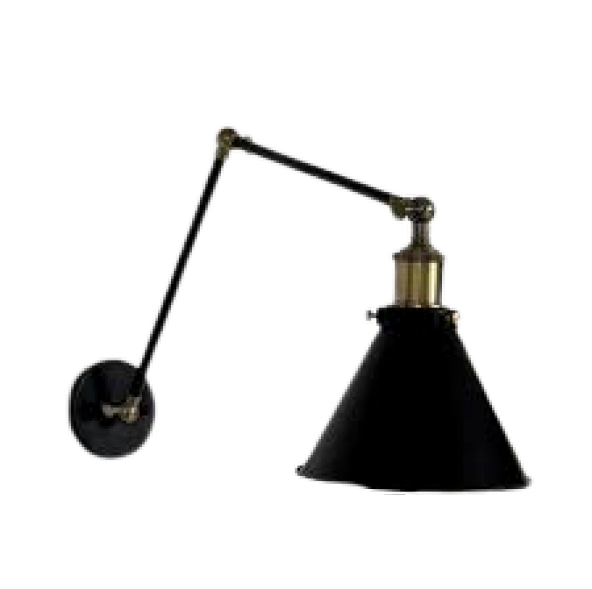 MYLİGHTS  RETRO METAL RUSTİK AKROBAT ÜÇ MAFSALI KONİK APLİK  EN 19 CM ürün görseli 1
