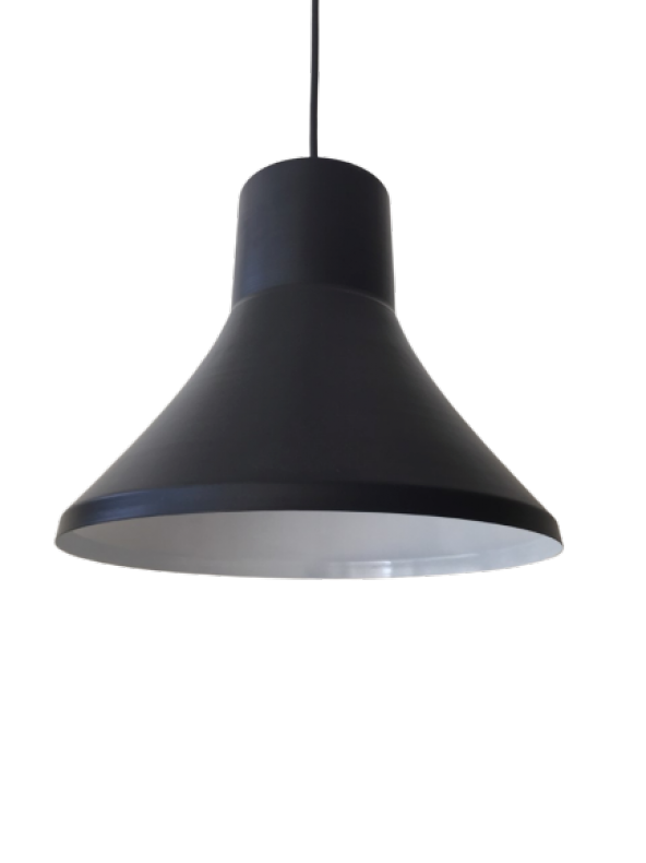 MYLİGHTS RETRO  RUSTİK METAL SARKIT AVİZE MAT SİYAH  İÇİ BEYAZ ürün görseli 1
