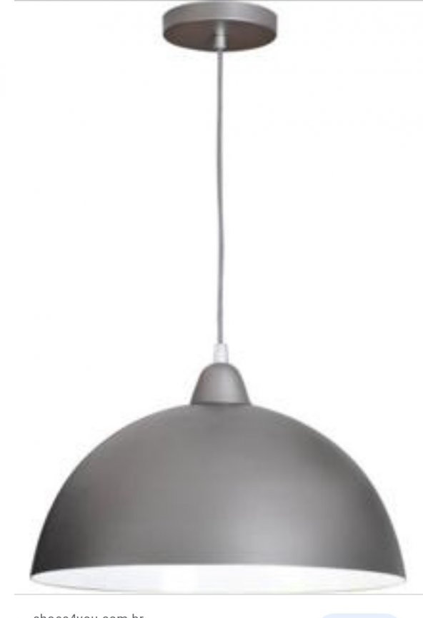MYLİGHTS GRİ İÇİ BEYAZ METAL SARKIT AVİZE 40 CM EN ürün görseli 1