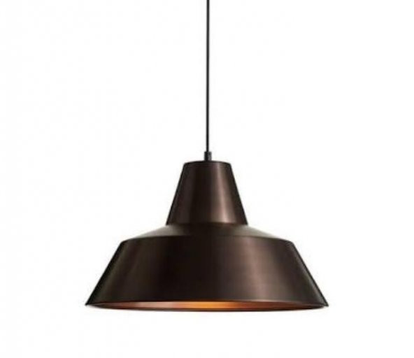 MYLİGHTS  RETRO RUSTİK KAHVE METAL SARKIT AVİZE   E27 DUYLU 35CM ürün görseli 1