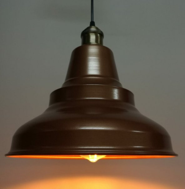 MYLİGHTS RETRO RUSTİK BAKIR METAL SARKIT AVİZE ESKİTME ASKILI ürün görseli 1