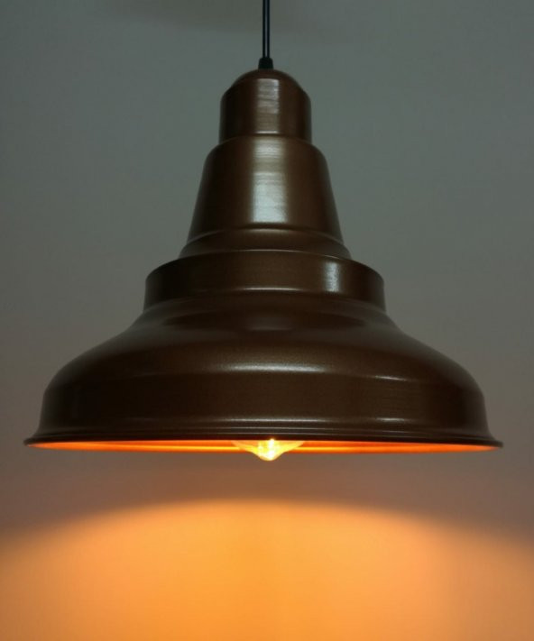 MYLİGHTS  RETRO RUSTİK MAT BAKIR METAL SARKIT AVİZE ürün görseli 1