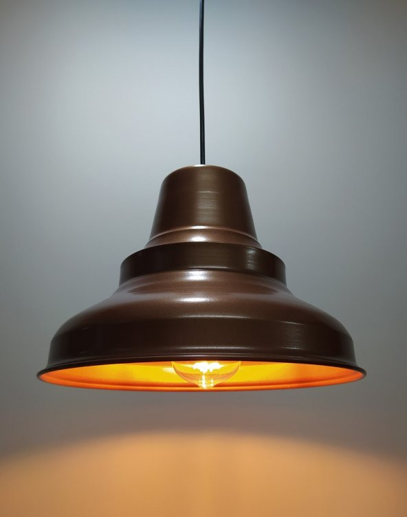 MYLİGHTS  RETRO RUSTİK MAT BAKIR METAL SARKIT AVİZE ürün görseli 1