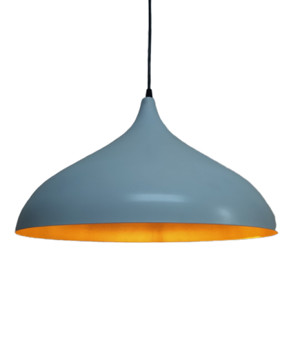 MYLİGHTS   BEYAZ İÇİ ALTIM METAL SARKIT AVİZE RUSTİK  RETRO AVİZE  43 cm ürün görseli 1