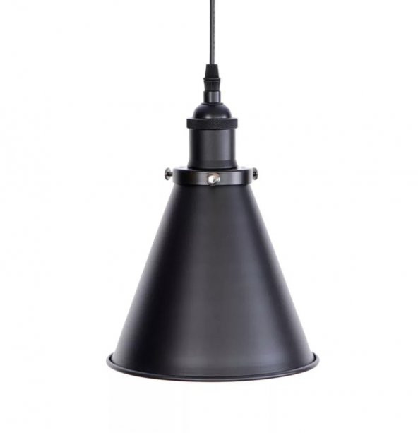 MYLİGHTS  RETRO SİYAH  RUSTİK SARKIT AVİZE 18 CM EN ürün görseli 1