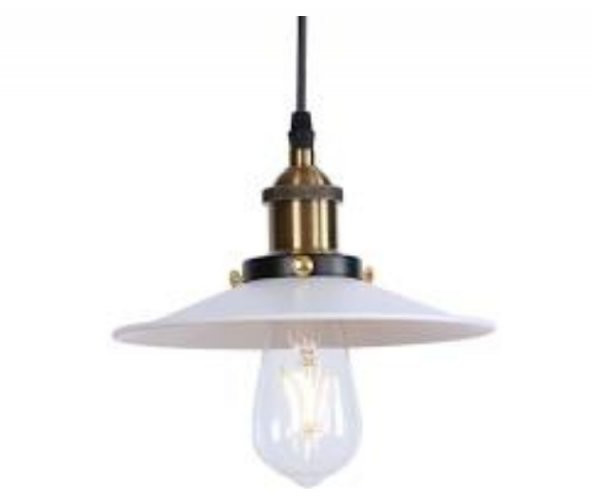 MYLİGHTS RETRO  SİYAH BAŞLIKLI ESKİTME ASKIL TEKLİ SARKIT AVİZE 23CM  EN ürün görseli 1