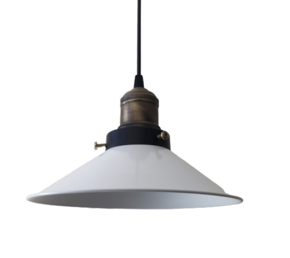 MYLİGHTS  RETRO BEYAZ METAL SARKIT AVİZE 23 CM ürün görseli 1