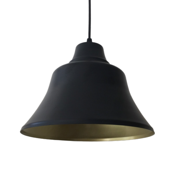 MYLİGHTS  RETRO SİYAH  İÇİ SARI METAL SARKIT AVİZE ürün görseli 1