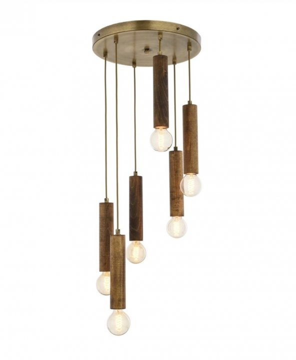 MYLİGHTS  ALTILI ESKİTME SARKIT SİLİNİDİR  30 CM ürün görseli 1