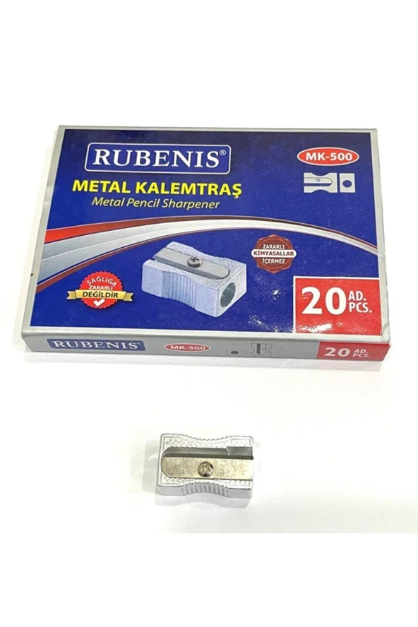 Rubenis Metal Kalemtıraş (20 Li Paket) ürün görseli 1