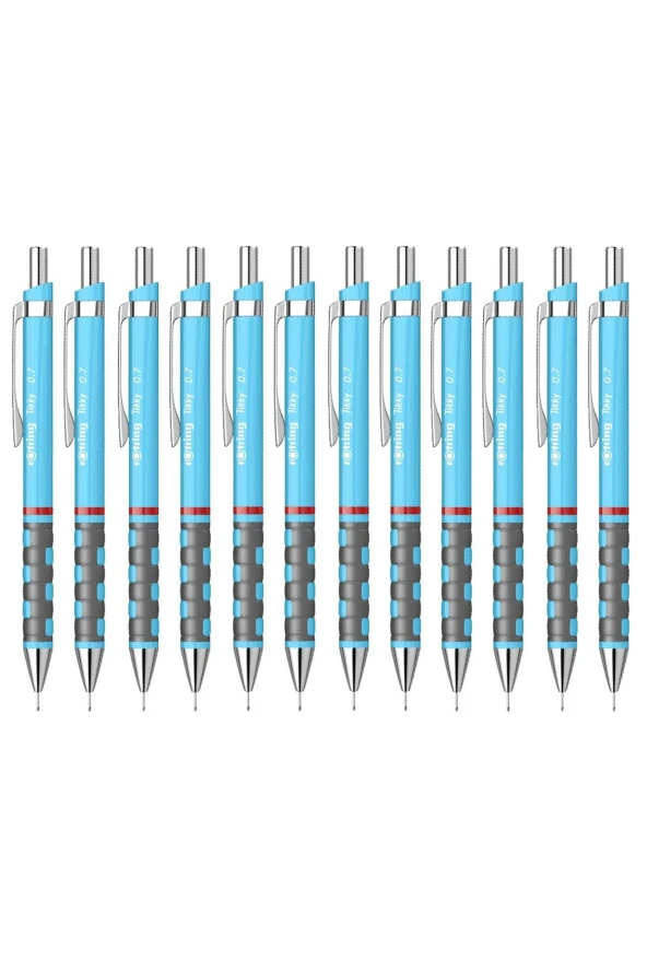 Rotring Versatil Kalem Tikky RD 0.7 MM Açık Mavi Uçlu Kalem (12 Li Paket) ürün görseli 1